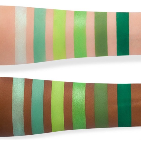 NEW! JEFFREE STAR Pressed Pigment Eye Shadow Single POISON IVY Metallic Green - Picture 3 of 5
